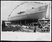 No. 10 Starboard View Before launching BYMS 30-  Cont. Nos. LL86407 Barbour Boat Works, New Bern, NC.